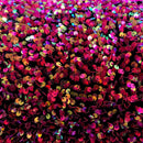 Milti-color Sequin on Black Stretch Velvet With Luxury Sequins all Over 5mm Shining Sequins 2-way Stretch 58/60” (Choose The Quantity)