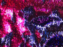 Navy/Fuchsia Flip Up Sequins Reversible, 2-Way Stretch 58/60” Sequins Fabric Dresses-Nightgowns-Prom Gown (Choose The Quantity)