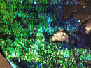 Iridescent Green/Black Flip Up Sequins Reversible, 2-Way Stretch 58/60” Sequins Fabric Dresses-Nightgowns-Prom Gown (Choose The Quantity)
