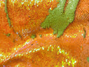 Iridescent Orange/Green Flip Up Sequins Reversible, 2-Way Stretch 58/60” Sequin Fabric Dresses-Nightgowns-Prom Gown (Choose The Quantity)