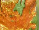Iridescent Orange/Green Flip Up Sequins Reversible, 2-Way Stretch 58/60” Sequin Fabric Dresses-Nightgowns-Prom Gown (Choose The Quantity)