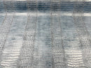 Faux Crocodile Print Vinyl Fabric - Tide Blue - High Quality Vinyl Sold by The Yard