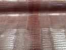 Faux Crocodile Print Vinyl Fabric - Pink - High Quality Vinyl Sold by The Yard