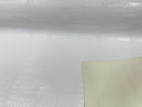 Faux Crocodile Print Vinyl Fabric - White - High Quality Vinyl Sold by The Yard