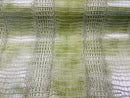 Faux Crocodile Print Vinyl Fabric - Kiwi Green - High Quality Vinyl Sold by The Yard