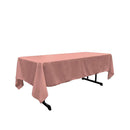 Round Tablecloth - Dusty Rose - Polyester Poplin Tablecloth - Banquet Polyester Cloth, Wrinkle Resistant(Pick a Size)