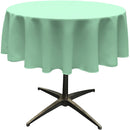 Round Tablecloth - Mint - Polyester Poplin Tablecloth - Banquet Polyester Cloth, Wrinkle Resistant(Pick a Size)