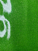 Metallic Glitter Vinyl Fabric - Lime - Faux Leather Sparkle Glitter Fabric - 54" Sold By The Yard