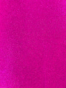 Metallic Glitter Vinyl Fabric - Fuchsia - Faux Leather Sparkle Glitter Fabric - 54" Sold By The Yard
