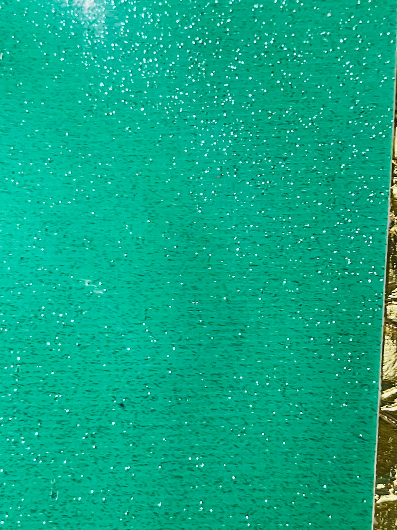 Metallic Glitter Vinyl Fabric - Mint Green - Faux Leather Sparkle Glitter Fabric - 54" Sold By The Yard