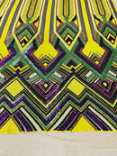 Multi-Color Iridescent Sequins 4way Stretch Embroidery With Sequin on a Nude Mesh Lace Fabric By The Yard For Gown, Wedding-Bridal-Dress