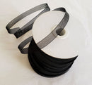 1/2 Inch Black Crinoline Horsehair Braid Trim-Wedding-Bridal-Decorations-Crafts-Sold By The Yard (Choose The Quantity)