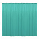 Aqua 10 Ft Wide, 1 PANEL Curtain Polyester Backdrop High Quality Drape Rod Pocket [ Choose The Measurements ]