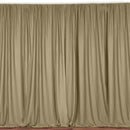 Champagne 10 Ft Wide, 1 PANEL Curtain Polyester Backdrop High Quality Drape Rod Pocket [ Choose The Measurements ]