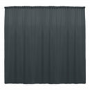 Charcoal 10 Ft Wide, 1 PANEL Curtain Polyester Backdrop High Quality Drape Rod Pocket [ Choose The Measurements ]