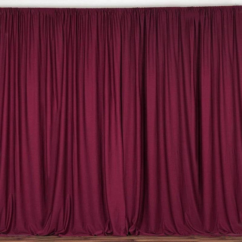 Cranberry 10 Ft Wide, 1 PANEL Curtain Polyester Backdrop High Quality Drape Rod Pocket [ Choose The Measurements ]