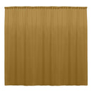 Gold 10 Ft Wide, 1 PANEL Curtain Polyester Backdrop High Quality Drape Rod Pocket [ Choose The Measurements ]