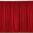 Red 10 Ft Wide, 1 PANEL Curtain Polyester Backdrop High Quality Drape Rod Pocket [ Choose The Measurements ]