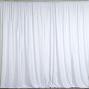 White 10 Ft Wide, 1 PANEL Curtain Polyester Backdrop High Quality Drape Rod Pocket [ Choose The Measurements ]