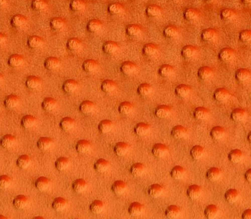 Mia' Fabrics Inc, Orange 58/59" Wide 100 Polyester Minky Dimple Dot Soft Cuddle Fabric by the Yard (Pick a Size)