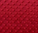 Mia' Fabrics Inc, Red 58/59" Wide 100 Polyester Minky Dimple Dot Soft Cuddle Fabric by the Yard (Pick a Size)