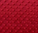 Mia' Fabrics Inc, Red 58/59" Wide 100 Polyester Minky Dimple Dot Soft Cuddle Fabric by the Yard (Pick a Size)