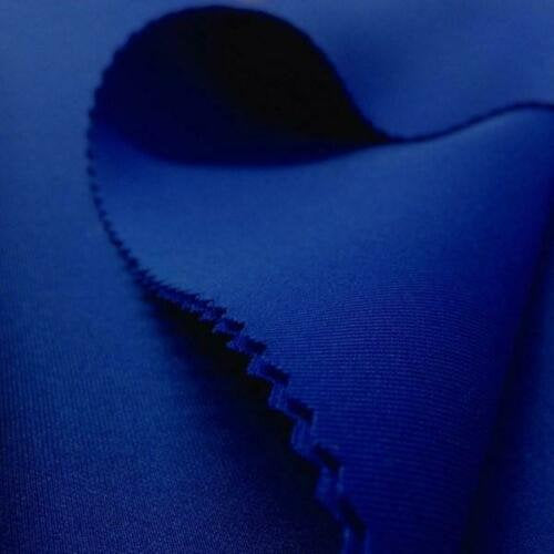 Mia's Fabrics Inc, Scuba Fabric - Royal Blue - Neoprene Polyester Spandex 58/60" - Nylon Spandex Fabric Sold By The Yard (Pick a Size)