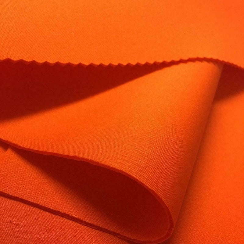 Mia's Fabrics Inc, Scuba Fabric - Orange - Neoprene Polyester Spandex 58/60" - Nylon Spandex Fabric Sold By The Yard (Pick a Size)