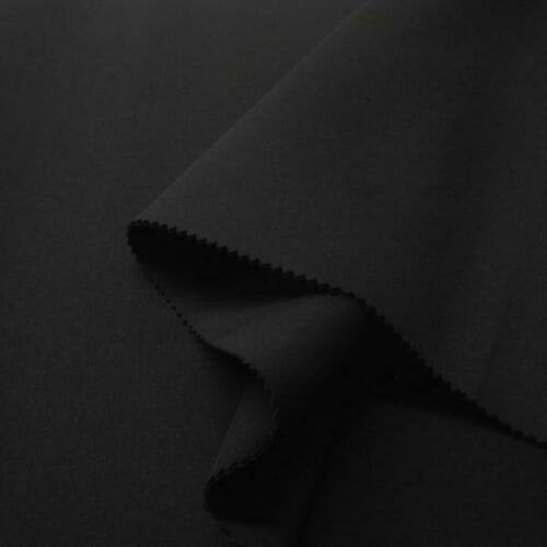 Mia's Fabrics Inc, Scuba Fabric - Black - Neoprene Polyester Spandex 58/60" - Nylon Spandex Fabric Sold By The Yard (Pick a Size)