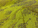 Yellow Sequins Lace Fabric On Nude Mesh, DAMASK Design Embroidered on  Mesh 4 way Stretch Sequin By The Yard -Prom-Gown ( Choose The Size )