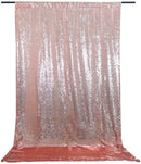 Rose Gold 1 PANEL, 4 Ft Wide Curtain Mini Glitz Sequins Backdrop Drape Curtain Mini Glitz Sequin, Sequin Curtain [Choose The Measurements]