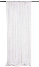 White 1 PANEL, 4 Ft Wide Curtain Mini Glitz Sequins Backdrop Drape Curtain Mini Glitz Sequin, Sequin Curtain [Choose The Measurements]
