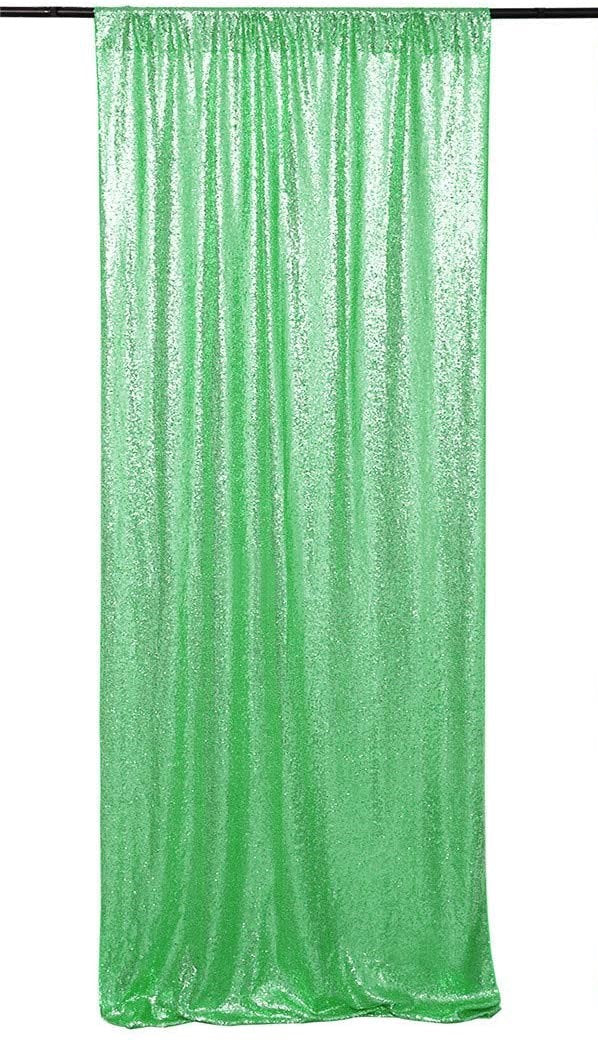 Mint 1 PANEL, 4 Ft Wide Curtain Mini Glitz Sequins Backdrop Drape Curtain Mini Glitz Sequin, Sequin Curtain [Choose The Measurements]