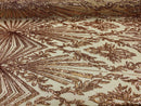 Rose Gold Sequins Lace Fabric On a Mesh, Geometric Design Embroidered On 4 way Stretch Sequin By The Yard -Prom-Gown ( Choose The Size )