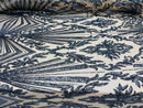 Charcoal Sequins Lace Fabric On Nude Mesh, Geometric Design Embroidered On 4 way Stretch Sequin By The Yard -Prom-Gown ( Choose The Size )