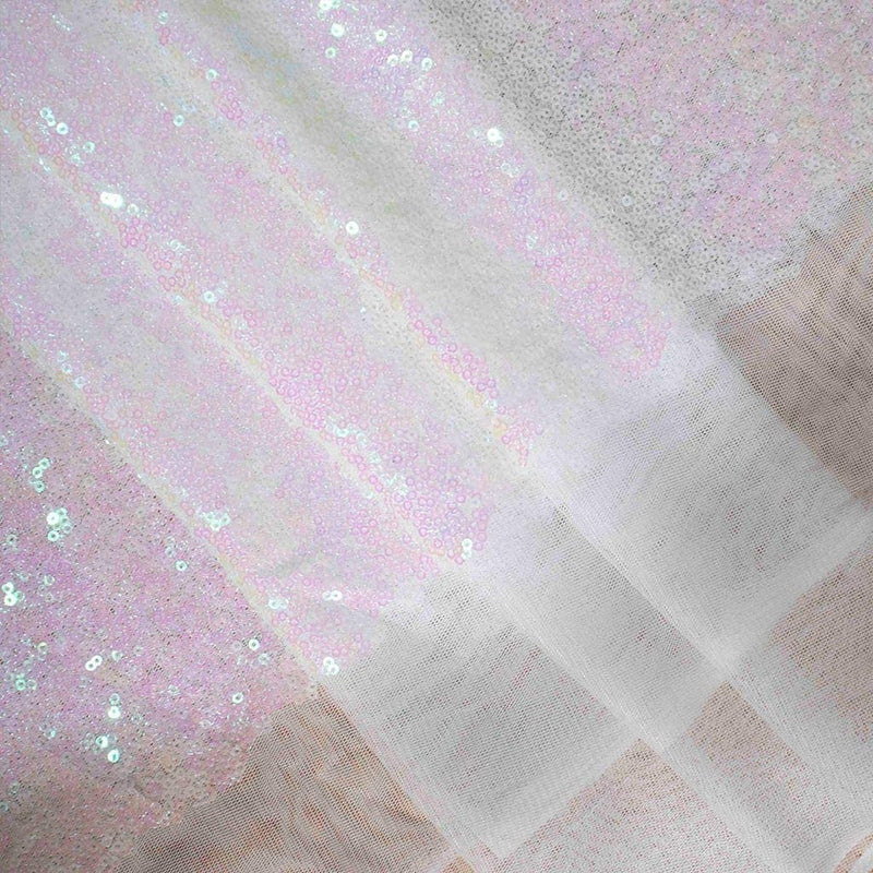 Mini Glitz Sequins - Iridescent Pink/White - High Quality Mini Sequins