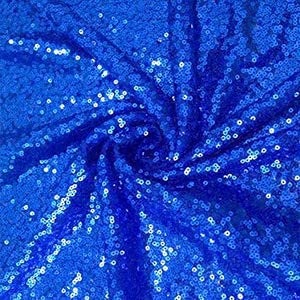 Mini Glitz Sequins - Royal Blue - High Quality Mini Sequins on Mesh (Choose Quantity)