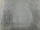 Faux Crocodile Print Vinyl Fabric - Silver - High Quality Vinyl Sold by The Yard
