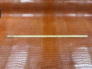 Faux Crocodile Print Vinyl Fabric - Orange - High Quality Vinyl Sold by The Yard