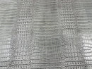 Faux Crocodile Print Vinyl Fabric - Silver - High Quality Vinyl Sold by The Yard
