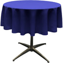 Round Tablecloth - Royal Blue - Polyester Poplin Tablecloth - Banquet Polyester Cloth, Wrinkle Resistant(Pick a Size)