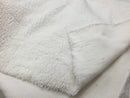 Mia Fabrics Inc, Ivory Cuddle Minky Sherpa Fleece, lamb Wool Design Fabric Sold By The Yard,  (Pick a Size)