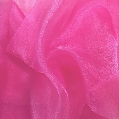 AMERICAN BEAUTY Sparkle Crystal Sheer Organza Fabric Shiny for Fashion, Crafts, Decorations 60" by the Yard (Pick a Size)