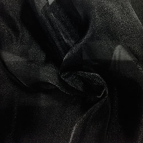 BLACK Sparkle Crystal Sheer Organza Fabric Shiny for Fashion, Crafts, Decorations 60" by the Yard (Pick a Size)