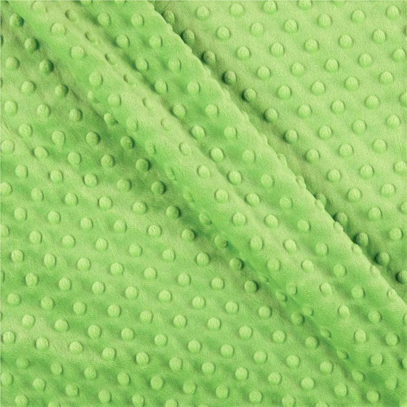 Mia' Fabrics Inc, Lime 58/59" Wide 100 Polyester Minky Dimple Dot Soft Cuddle Fabric by the Yard (Pick a Size)