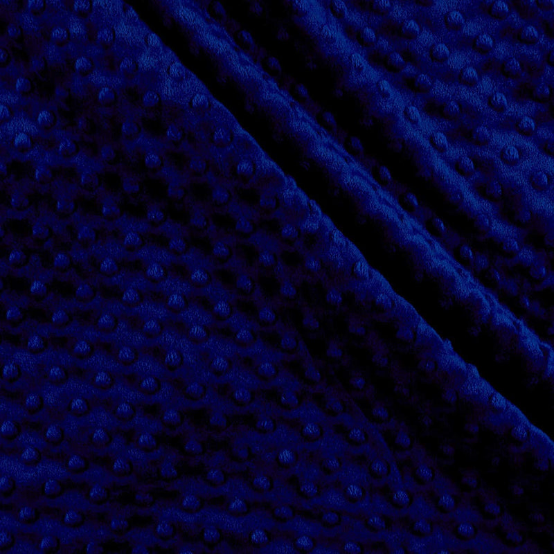 Mia' Fabrics Inc, Navy Blue 58/59" Wide 100 Polyester Minky Dimple Dot Soft Cuddle Fabric by the Yard (Pick a Size)