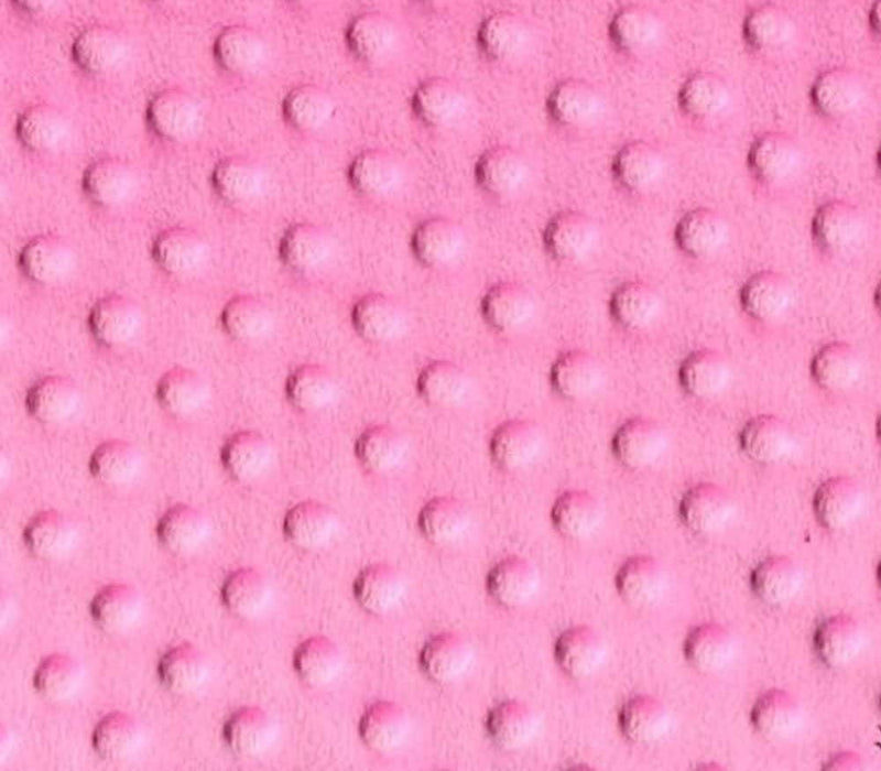 Mia' Fabrics Inc, Pink 58/59" Wide 100 Polyester Minky Dimple Dot Soft Cuddle Fabric by the Yard (Pick a Size)