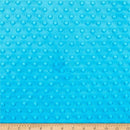 Mia' Fabrics Inc, Turquoise 58/59" Wide 100 Polyester Minky Dimple Dot Soft Cuddle Fabric by the Yard (Pick a Size)