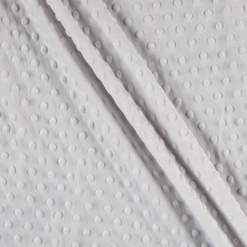 Mia' Fabrics Inc, White 58/59" Wide 100 Polyester Minky Dimple Dot Soft Cuddle Fabric by the Yard (Pick a Size)