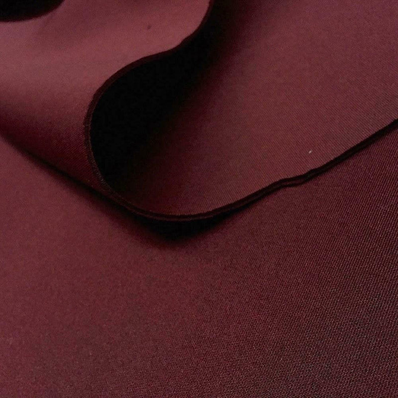 Mia's Fabrics Inc, Scuba Fabric - Burgundy - Neoprene Polyester Spandex 58/60" - Nylon Spandex Fabric Sold By The Yard (Pick a Size)